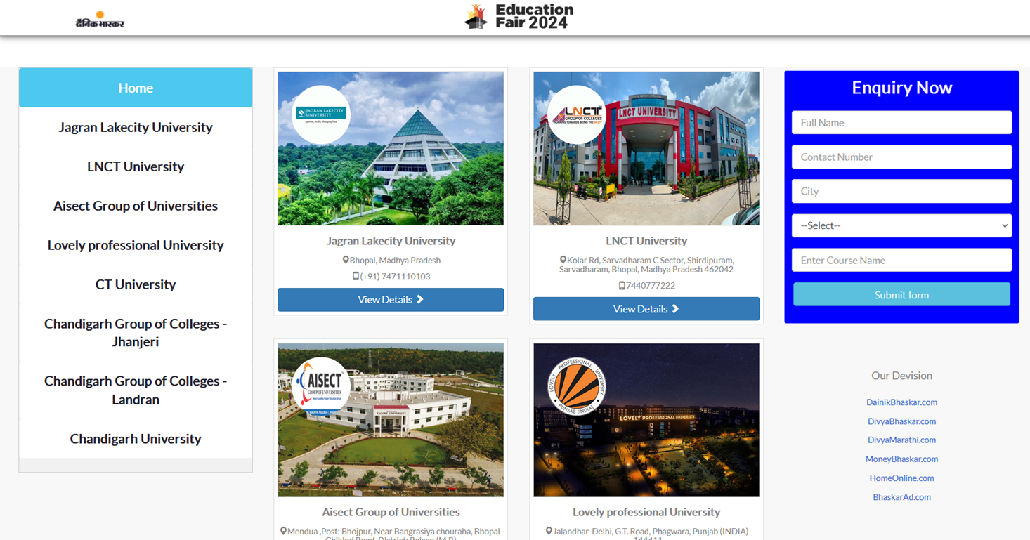 Bhaskar Education Fair